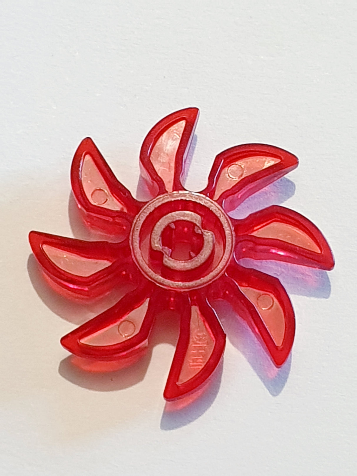 Propeller Rotor Schaufel mit 8 Klingen transparent rot