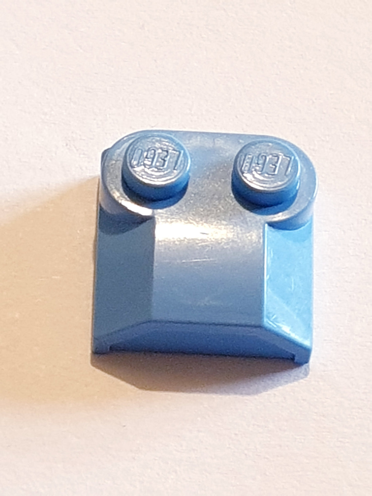 2x2x2/3 modifizierter Stein zwei Noppen gerade mittelblau