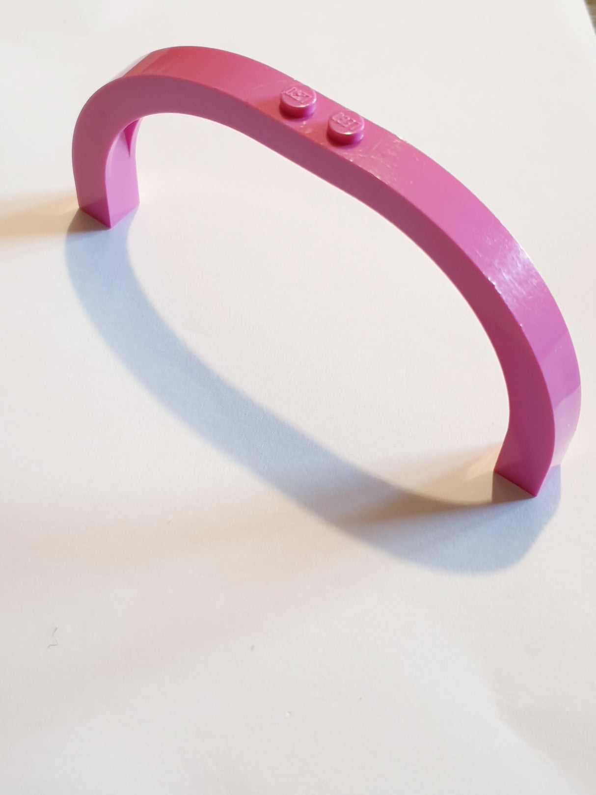 1x12x5 Bogenstein rund knallpink