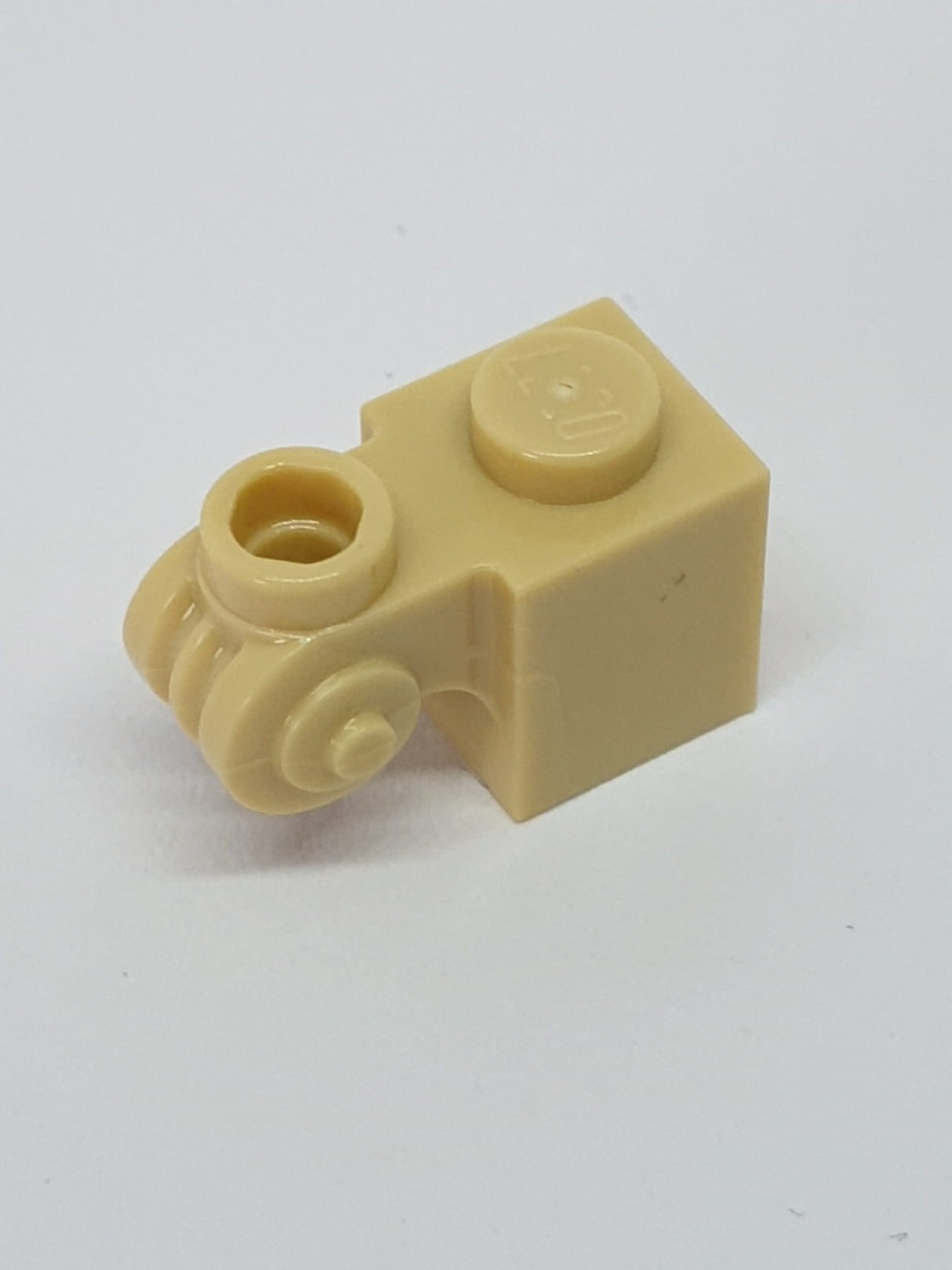 NEU 1 x 1 Stein modifiziert mit Scroll mit offener Noppe beige