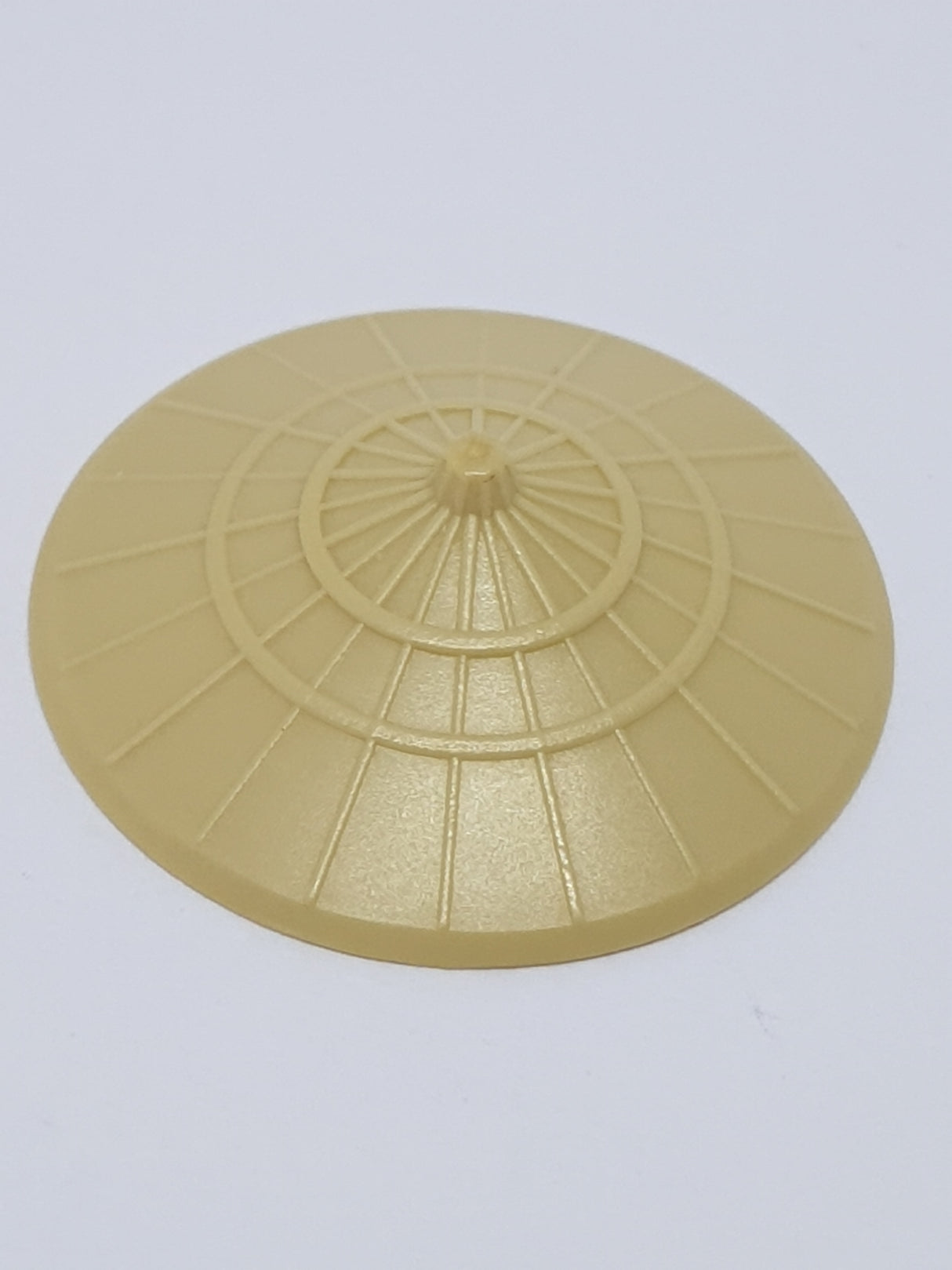 Minifigur Kopfbedeckung Strohhut asiatisch, rund spitz beige tan