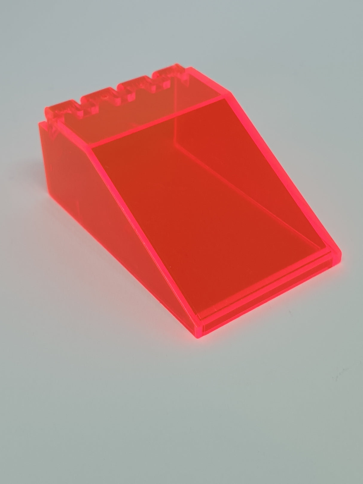 6x4x2 Windschutzscheibe Canoby transparent neonorange