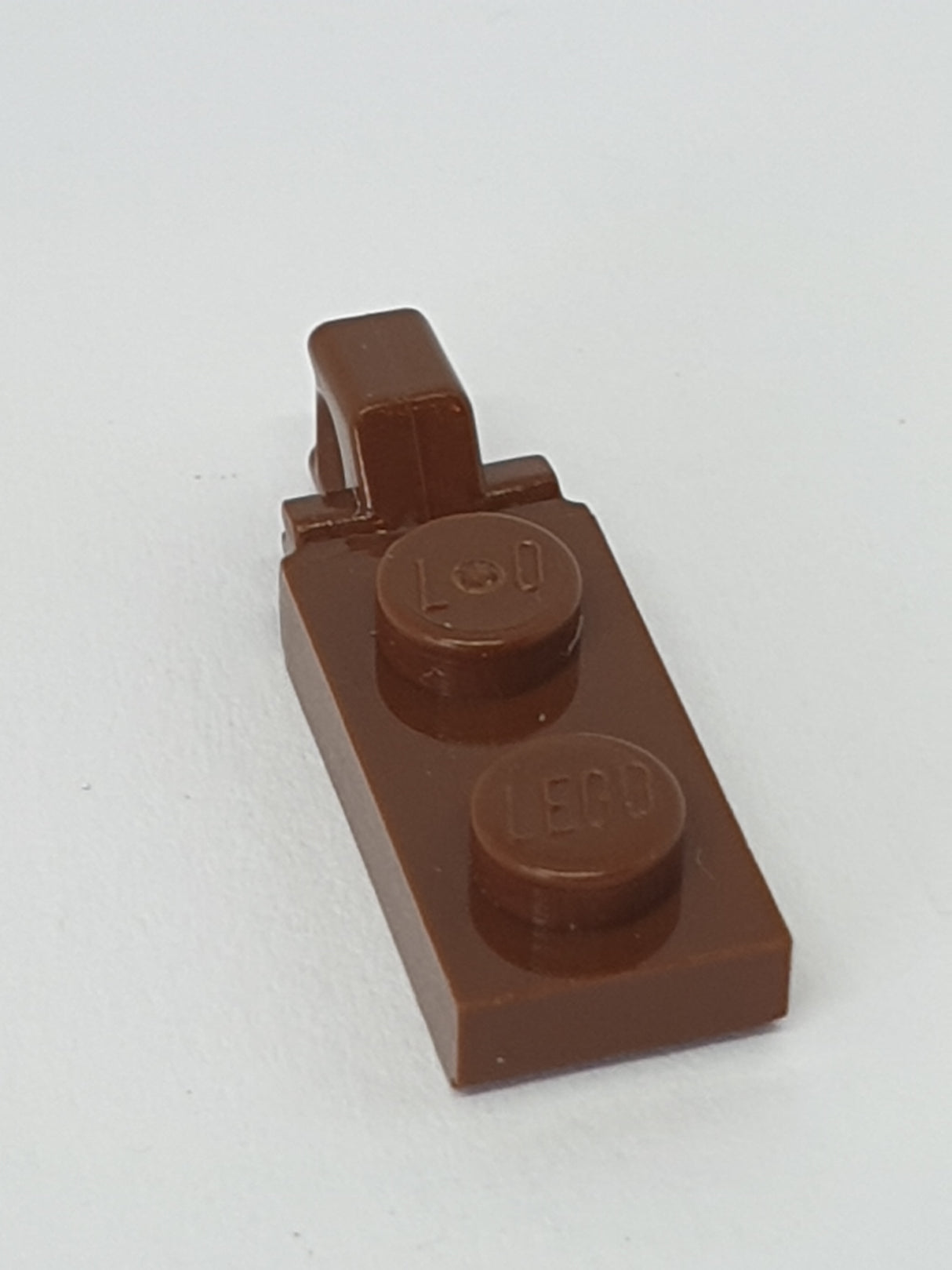 1x2 Scharnierplatte 1 Finger altbraun