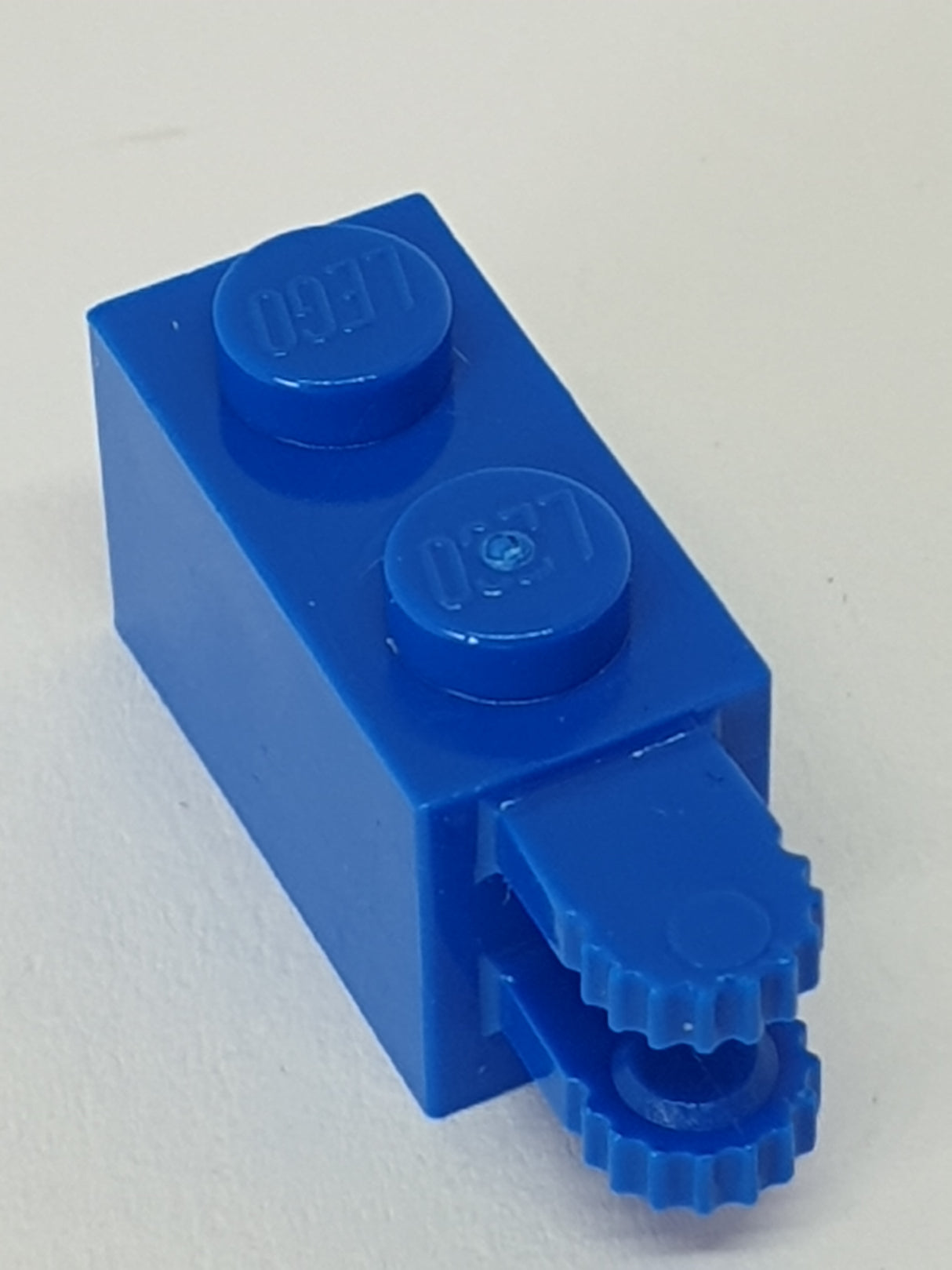 1x2 Scharnierstein mit 2 Fingern horizontal blau
