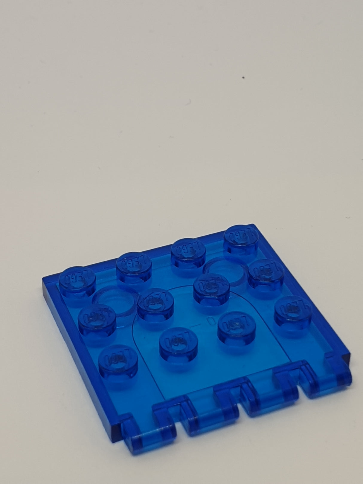 4x4 Scharnierplatte transparent dunkelblau trans dark blue