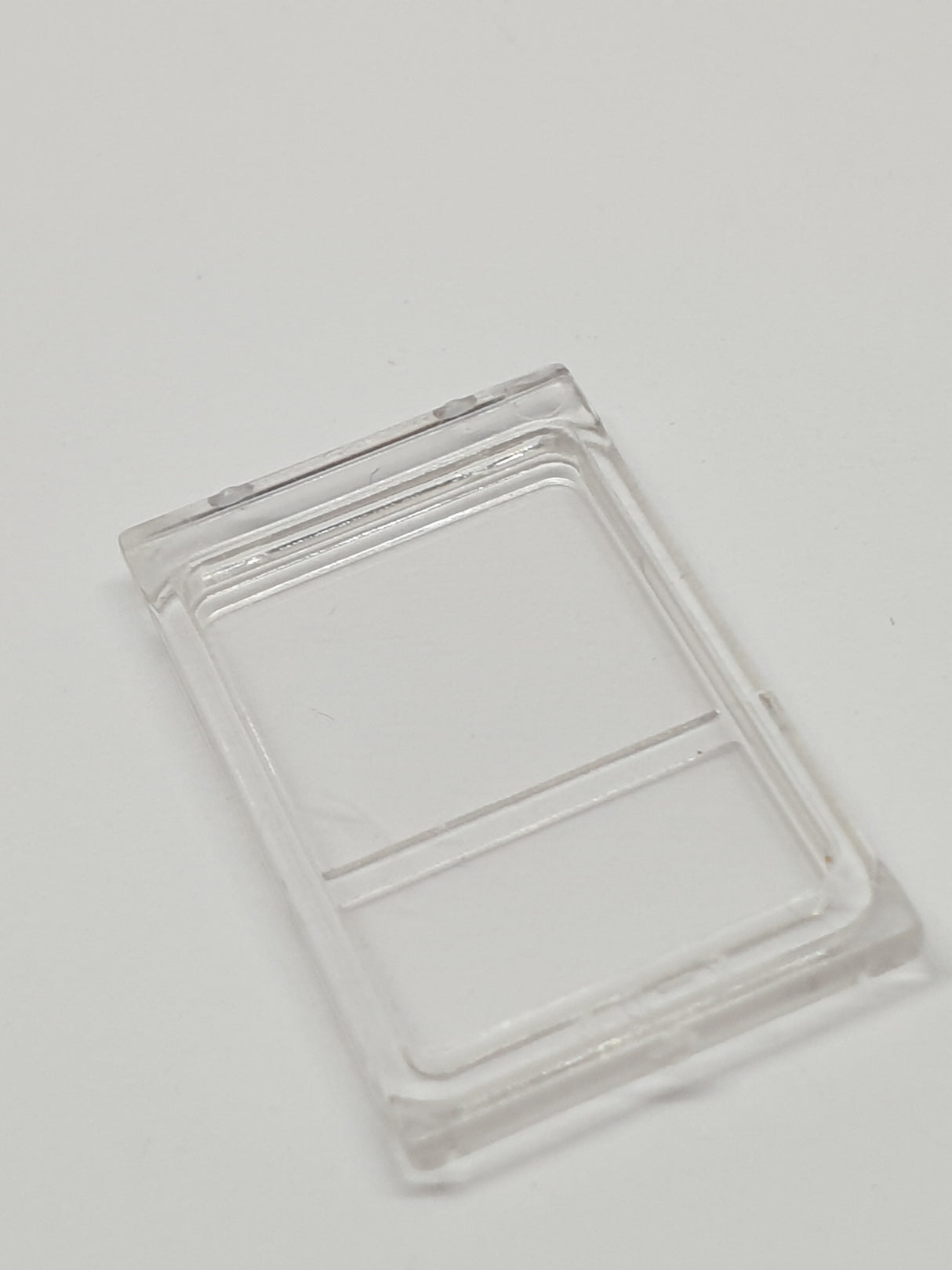 Fenster Glas für Zugtür mit Lippe oben und unten transparent weiß trans clear