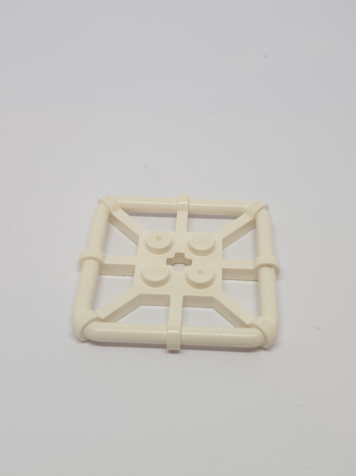 2x2 Platte modifiziert Stabrahmen viereckig weiß white