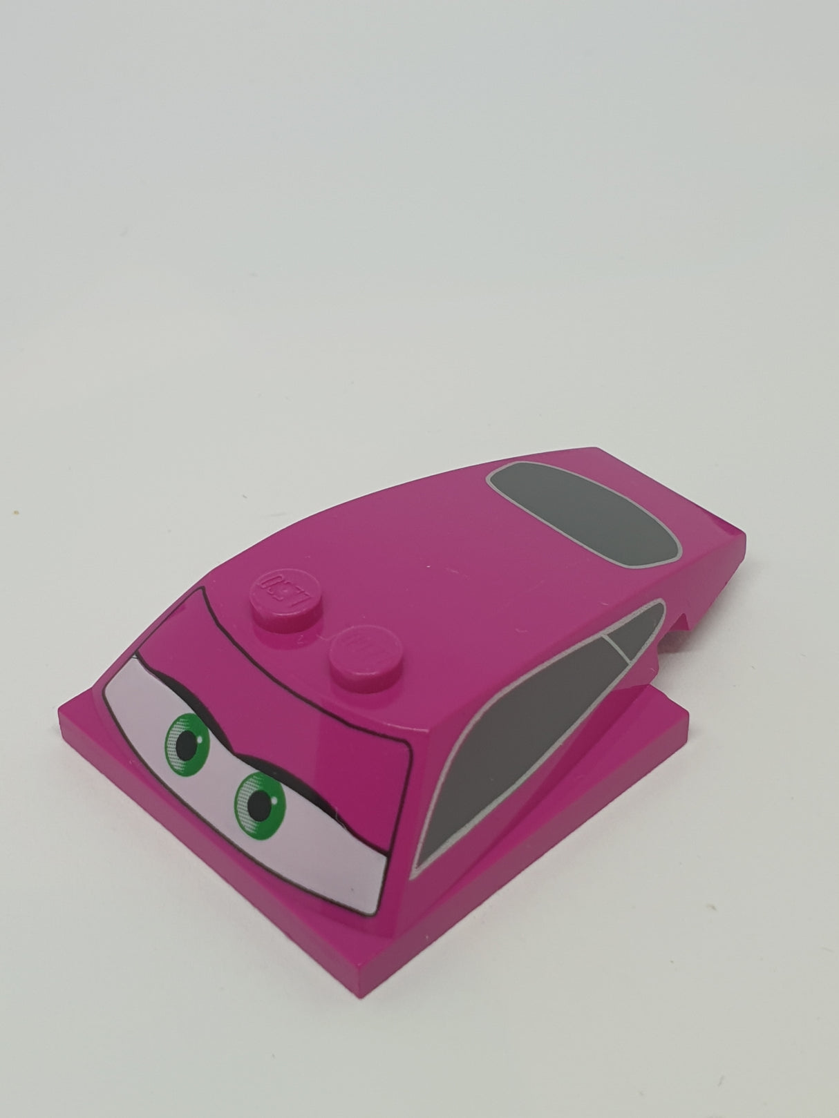 6x4x1 1/3 Windschutzscheibe Keil mit 4x4 Unterseite bedruckt mit Green Eyes and Windows Pattern (Holley) magenta