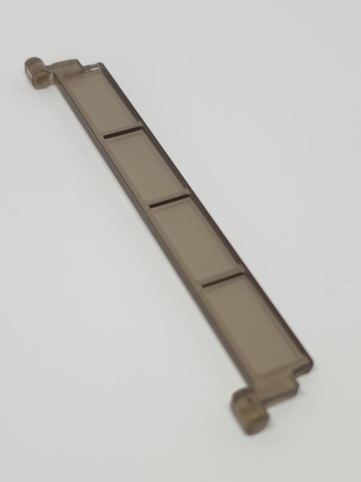 Rolltorteil / Garangentor Paneel Segment ohne Handgriff transparent schwarz