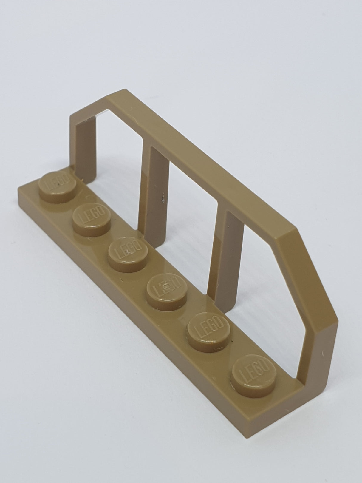 1x6 Zug Waggon Ende/Handlauf dunkelbeige