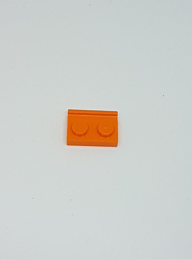 1x2 modifizierte Platte mit Schiene orange