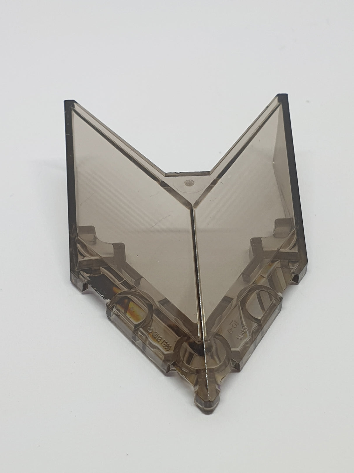 6x4x1 1/3 Windschutzscheibe spitz transparent schwarz