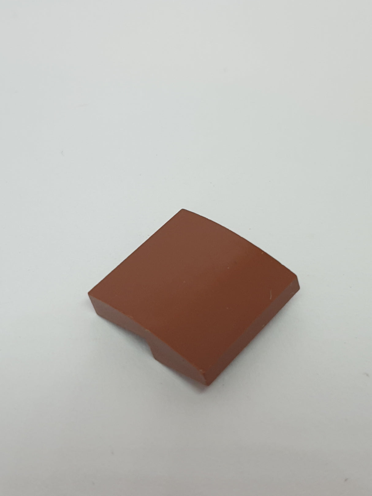 2x2 Halbbogenstein flach keine Noppen neubraun reddish brown