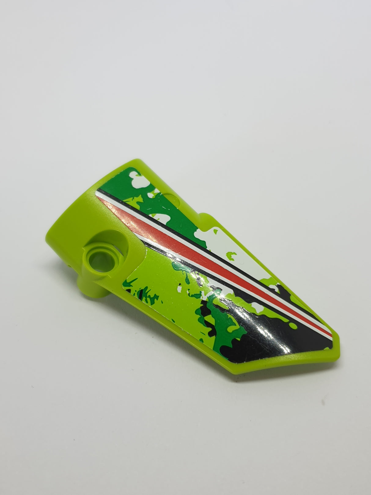 Technik Platte Verkleidung #4, Seite B, beklebt mit White and Green Camouflage Pattern (Sticker) - Set 42027 lindgrün