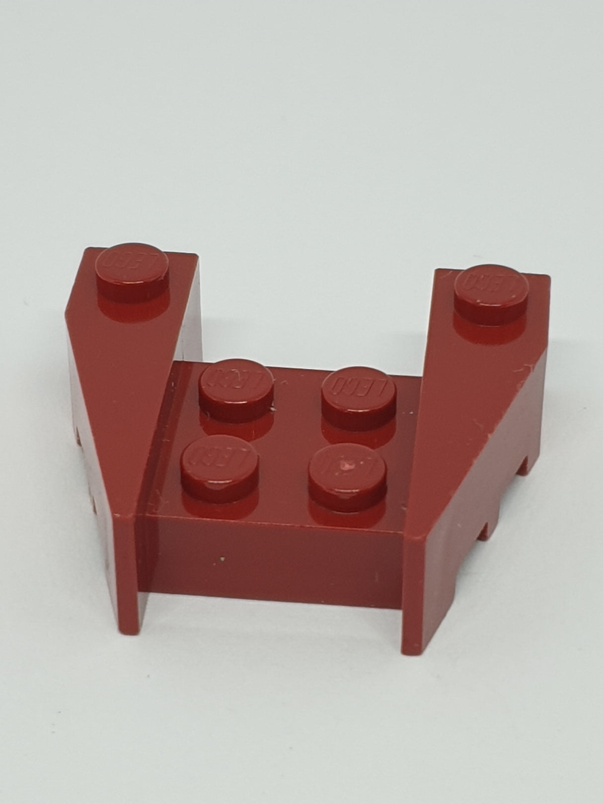 3x4 Keil mit Noppenkerben dunkelrot
