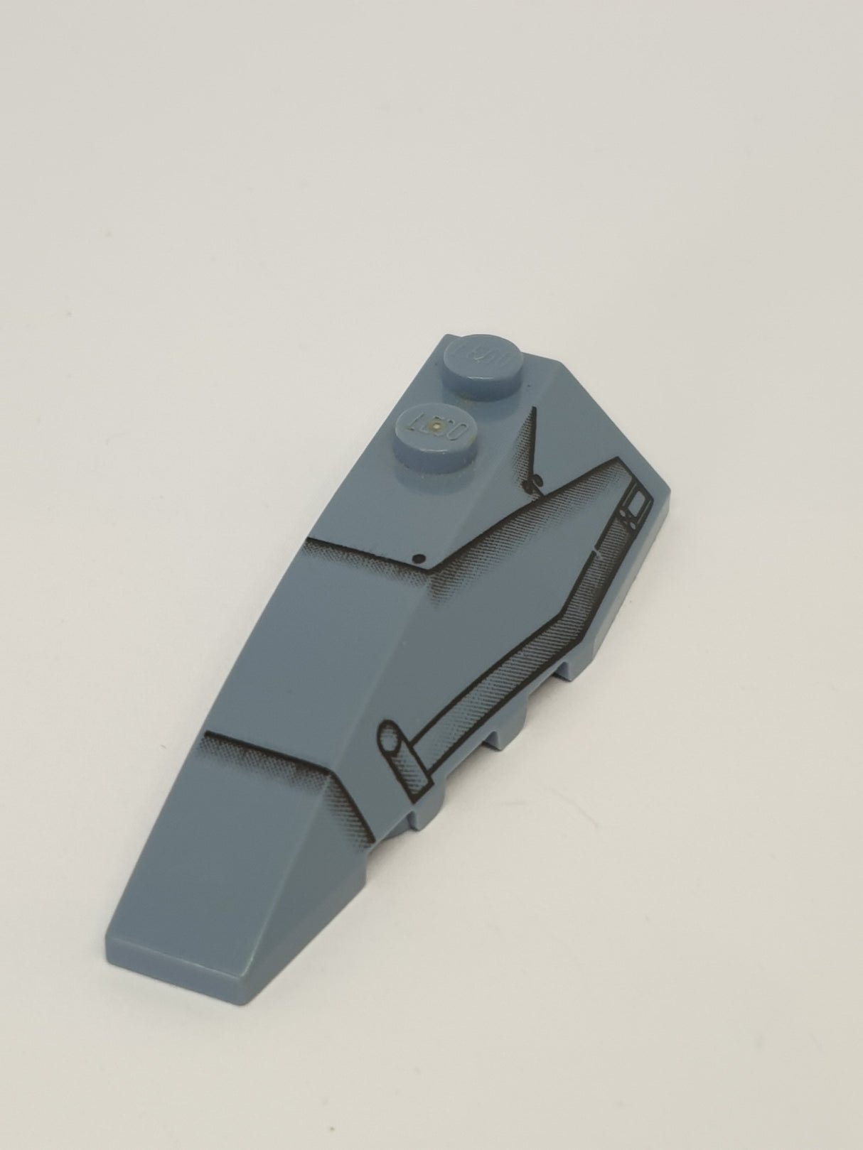 2x6 Keilstein bedruckt links SW Speeder Pattern sandblau