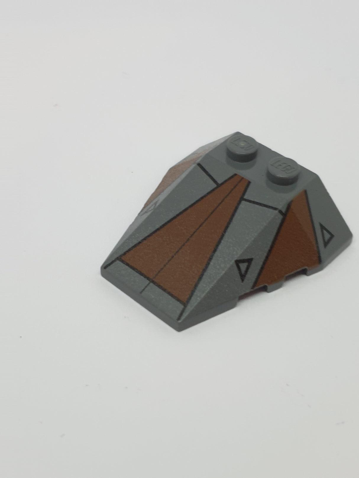 4x4x1 Keilstein bedruckt mit Sith Nightspeeder Pattern 1 neudunkelgrau