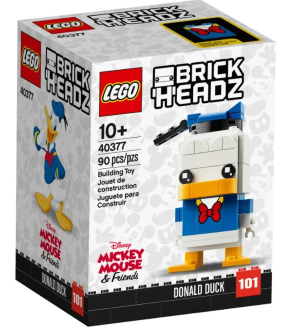 NEU LEGO® Brickheadz 40377 Donald Duck