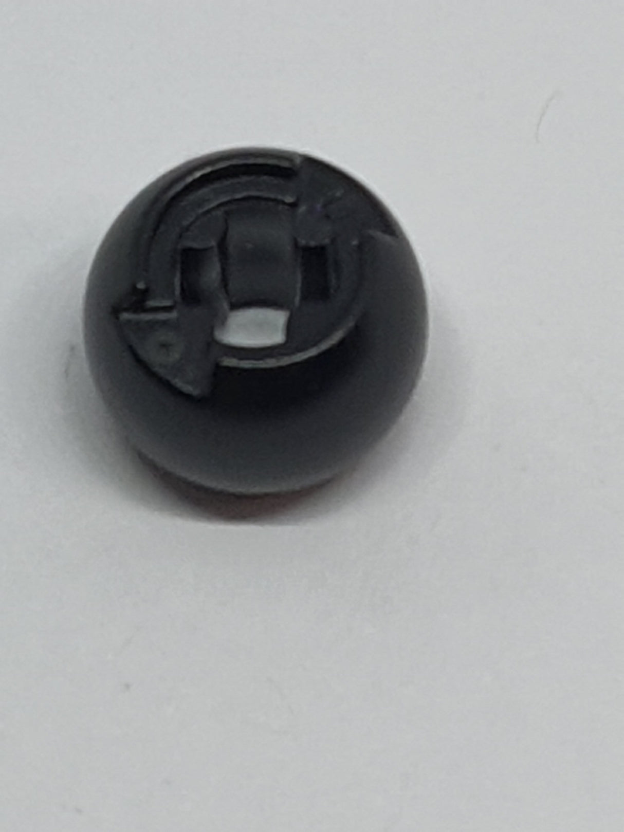 Technik Kugel mit durchgehendem Kreuzloch schwarz black