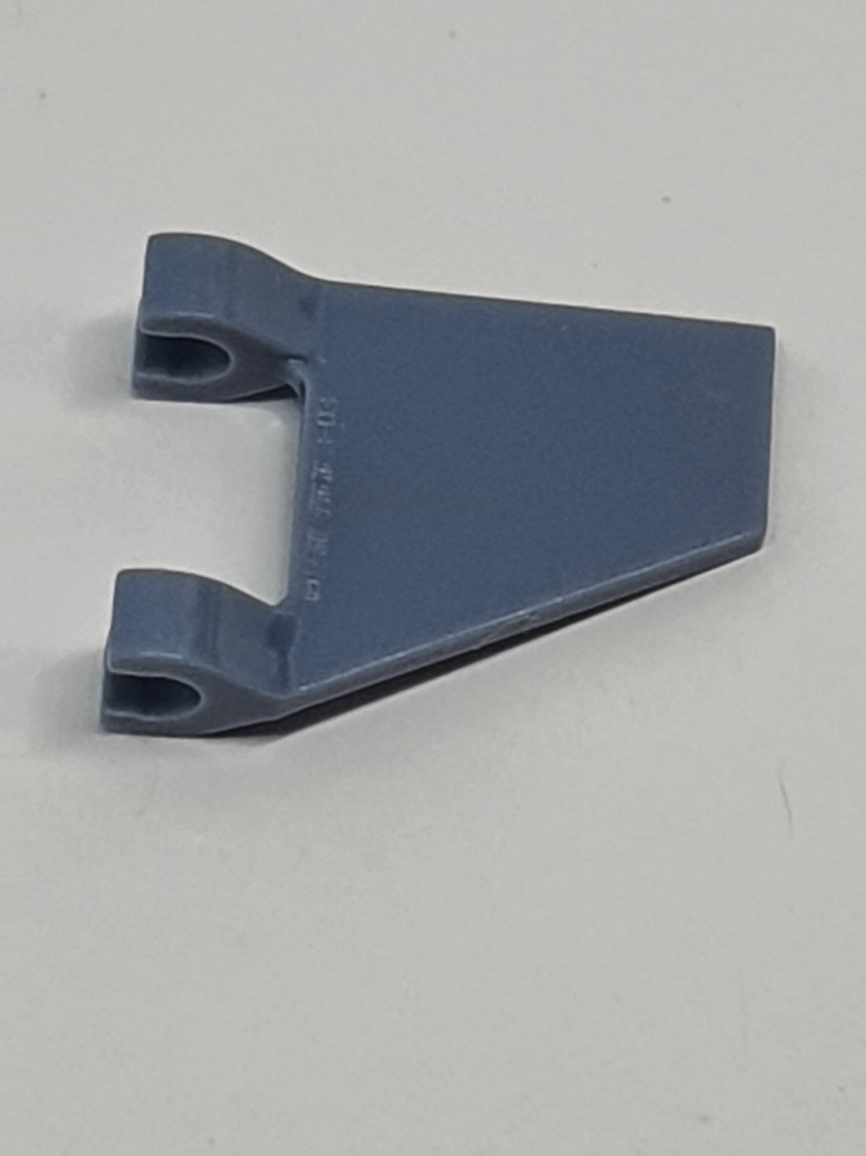 2x2 Fahne Flagge Banner Trapez mit 2 Clips sandblau