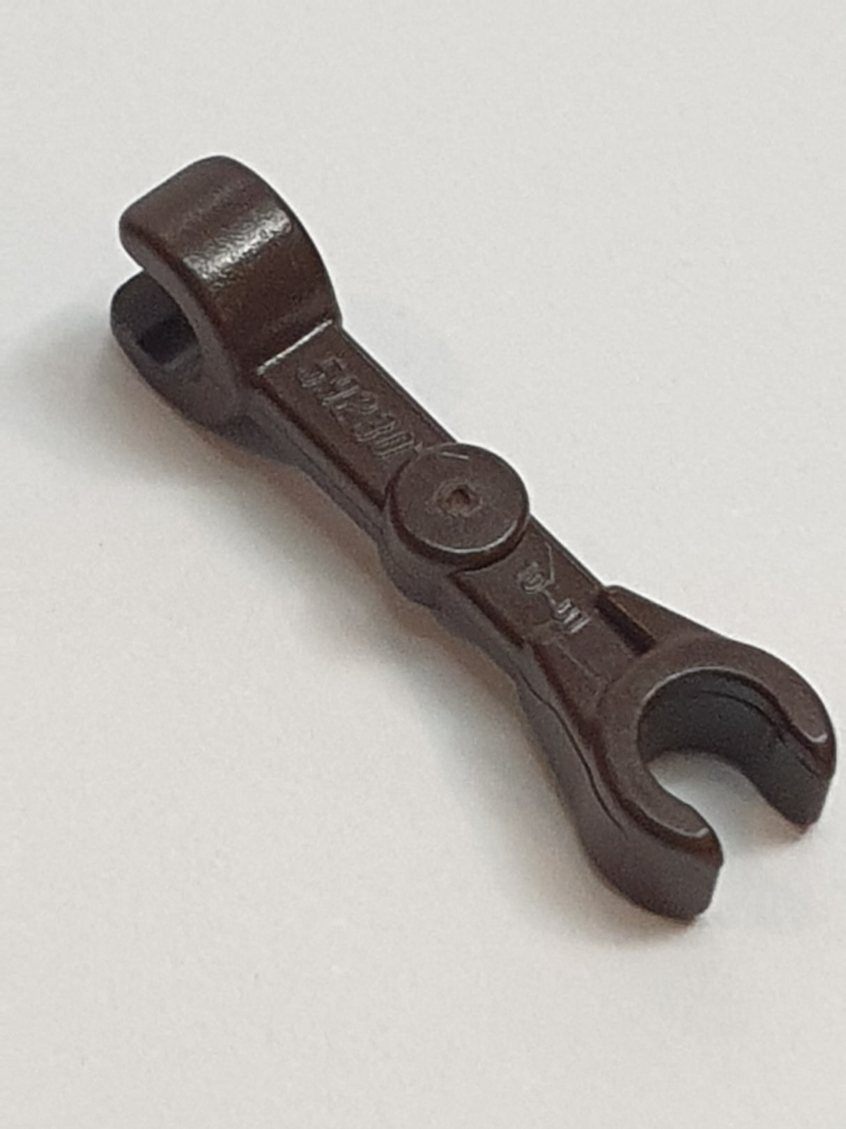 Arm mechanisch, gerade mit Clips 90° (vertikaler Griff) dunkelbraun dark brown