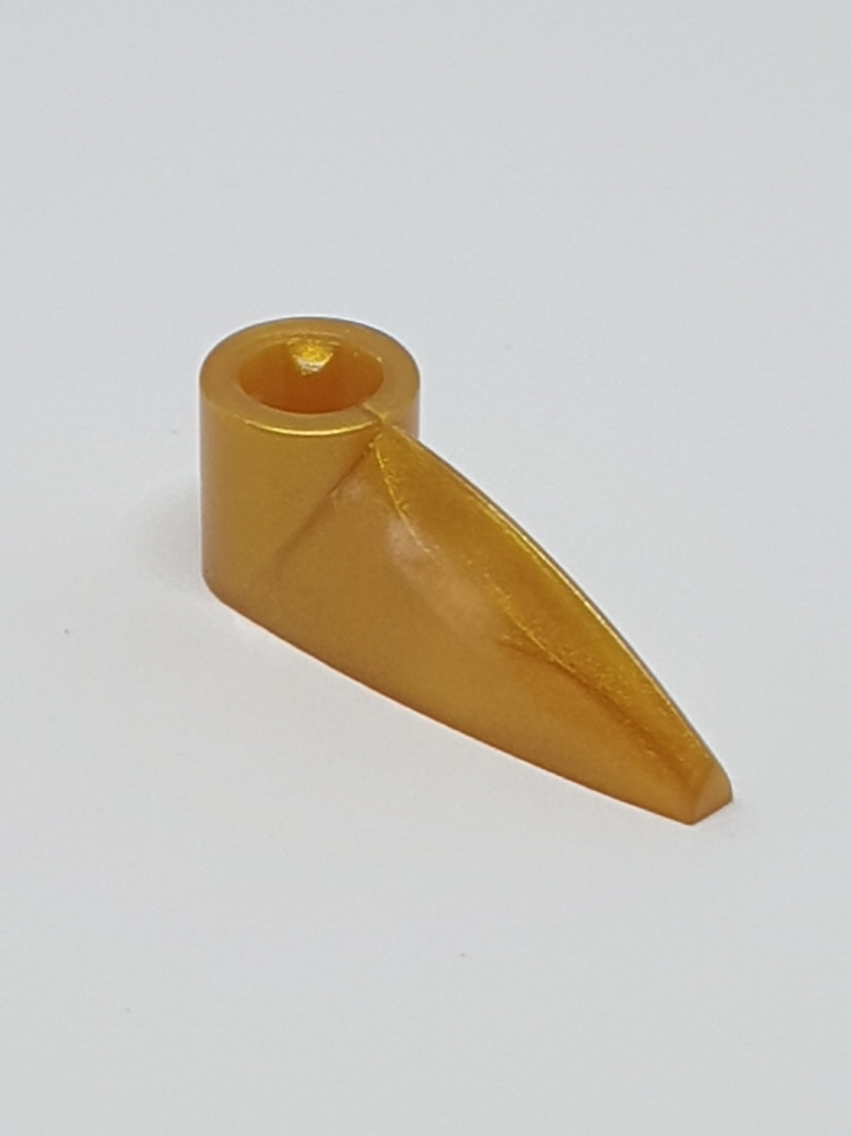 1x3 Bionicle Keil Zahn mit Achsenloch pearlgold pearl gold