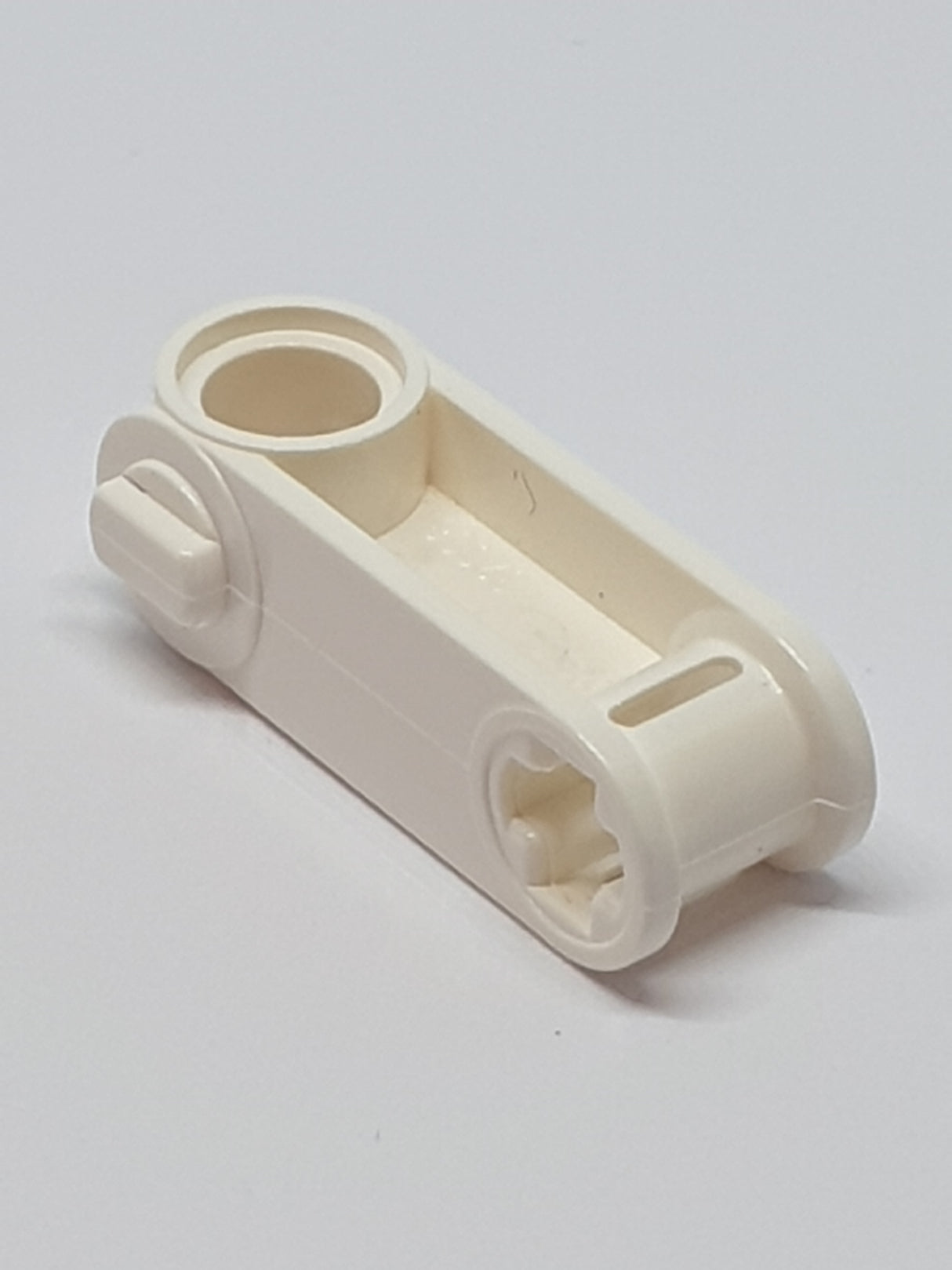 3L Achs- Pinverbinder senkrecht mit Pinloch weiß white