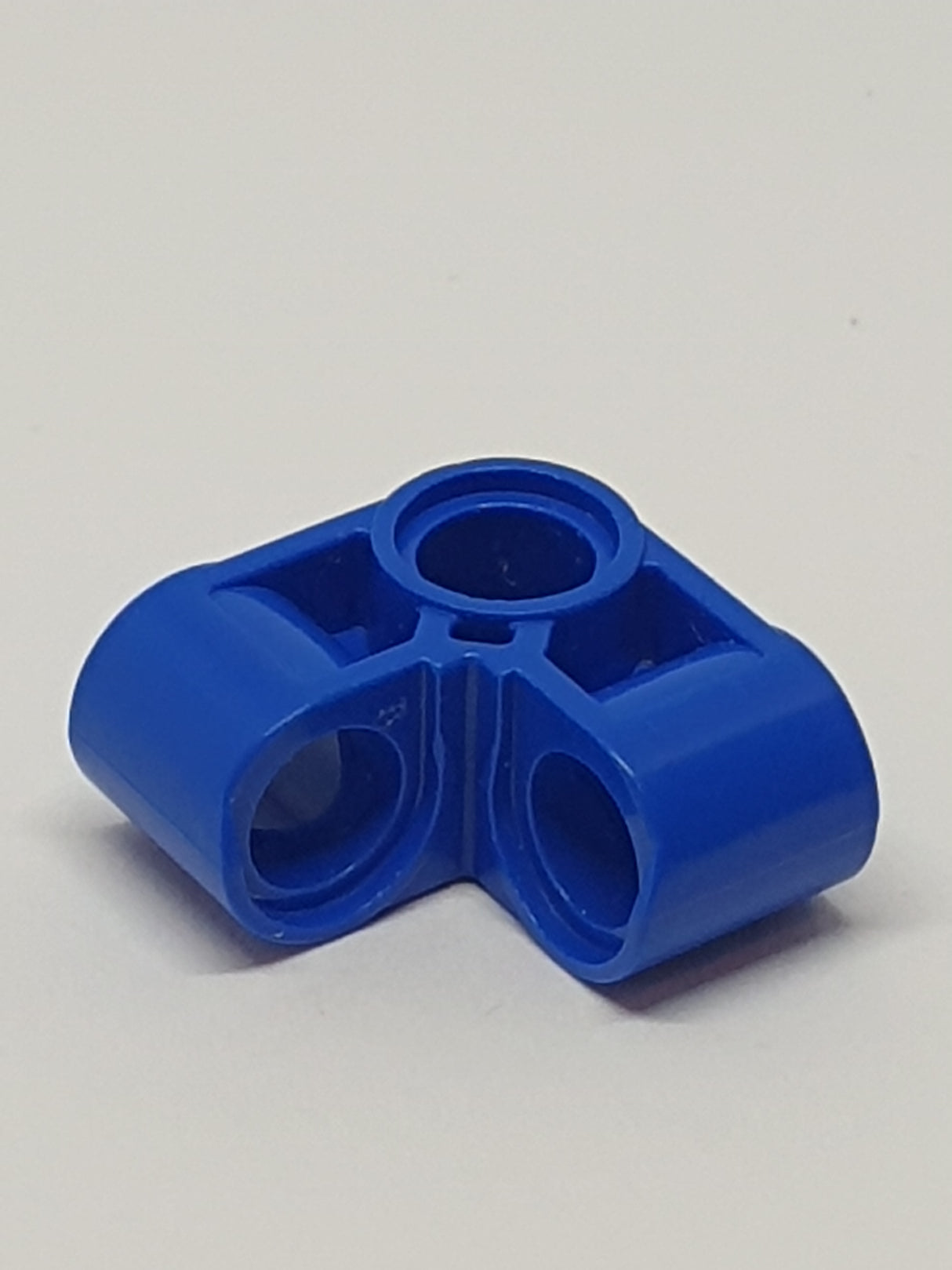 2x2 Technik Pin- Verbinder senkrecht gebogen blau blue