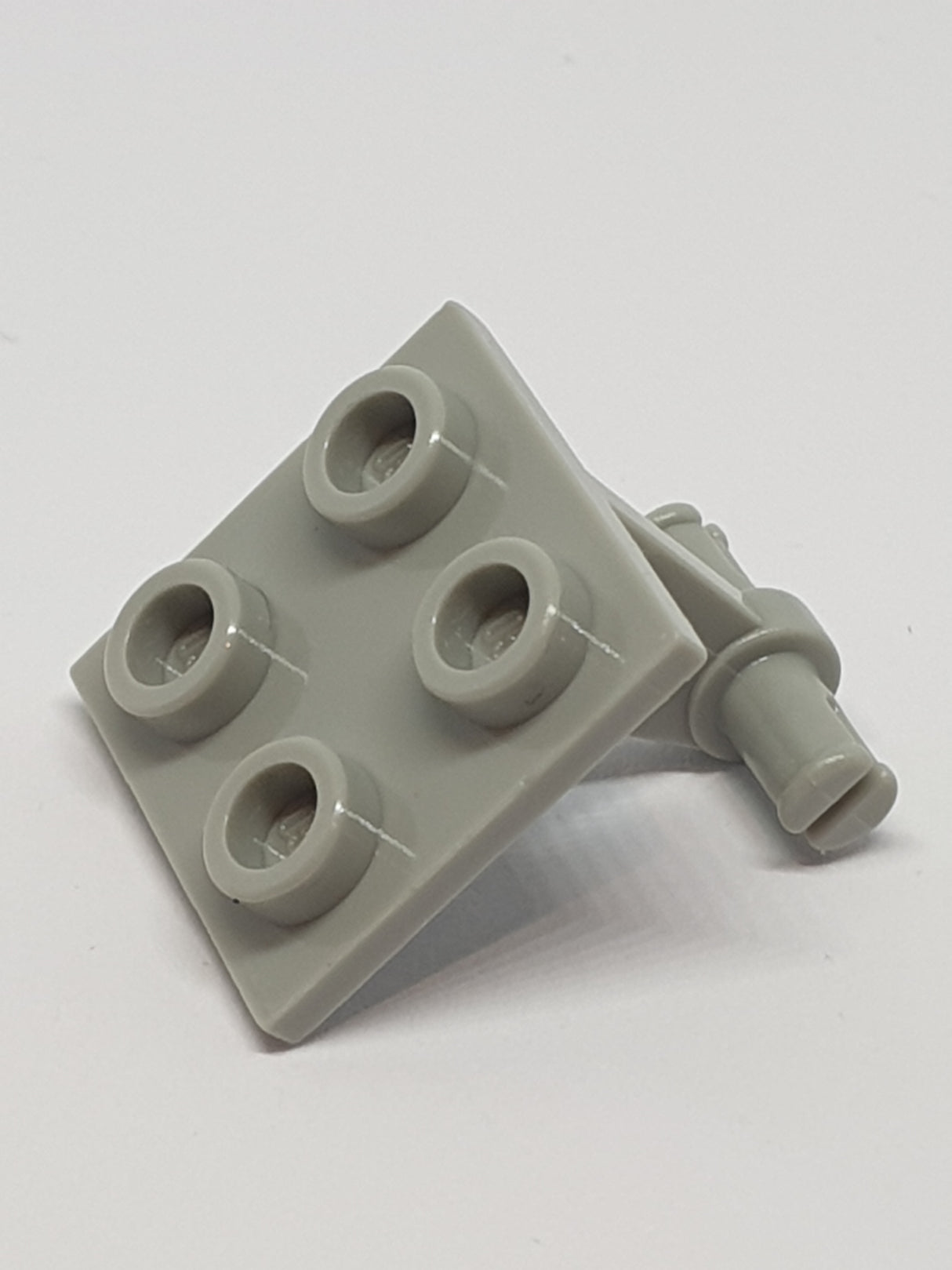 2x2 modifizierte Platte, Flugzeug Reifen Halter doppelt, Split Pins althellgrau light gray