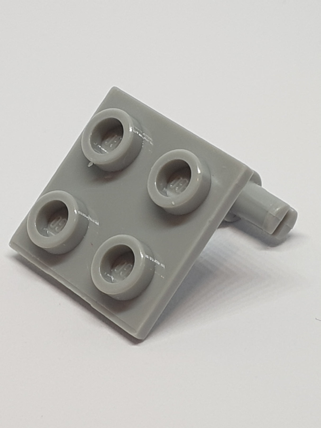 2x2 modifizierte Platte, Flugzeug Reifen Halter doppelt, Split Pins neuhellgrau light bluish gray