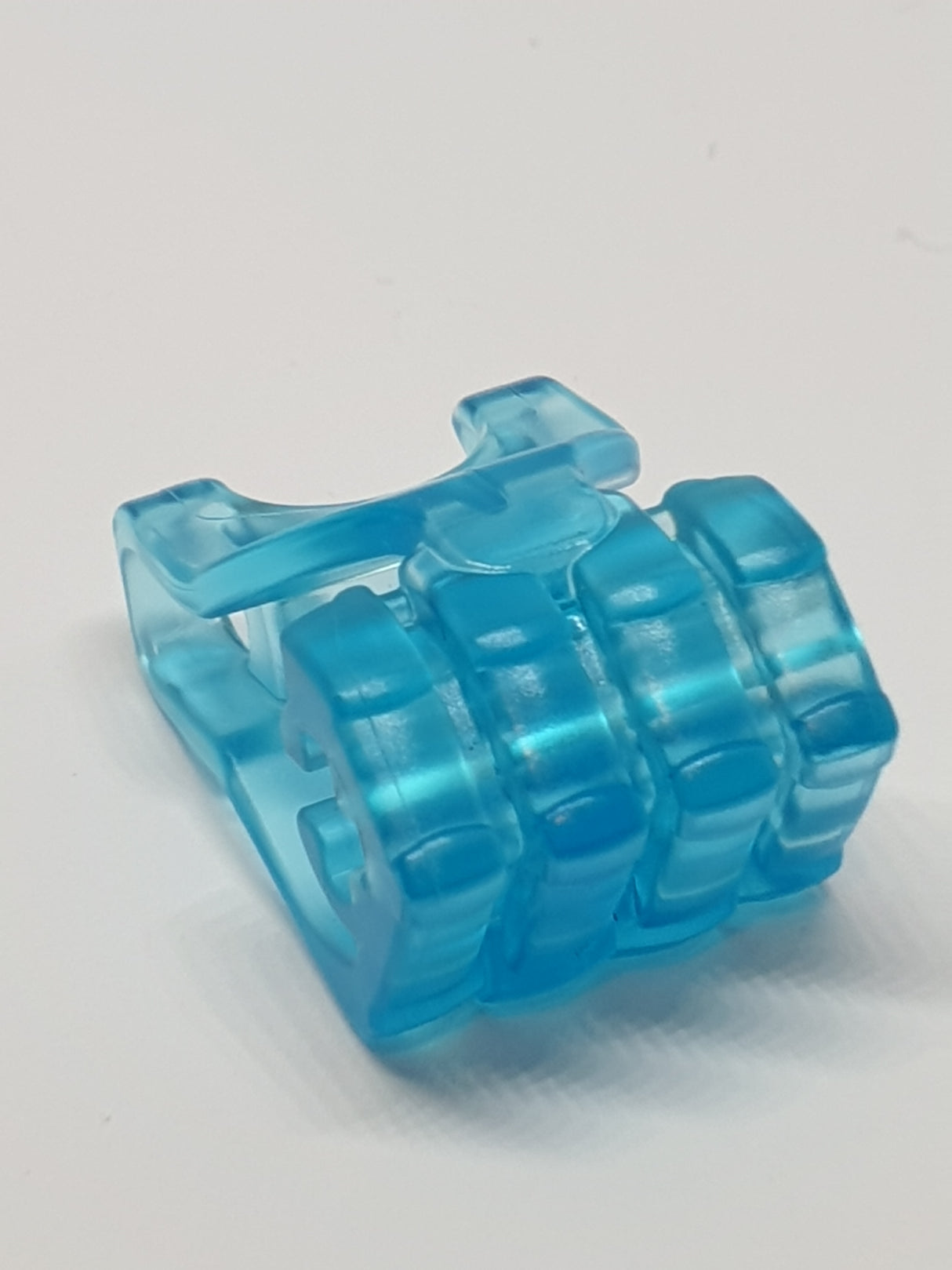 Hero Factory Hand Faust mit Achsloch, 4 Finger Flat transparent hellblau trans light blue trans-light blue