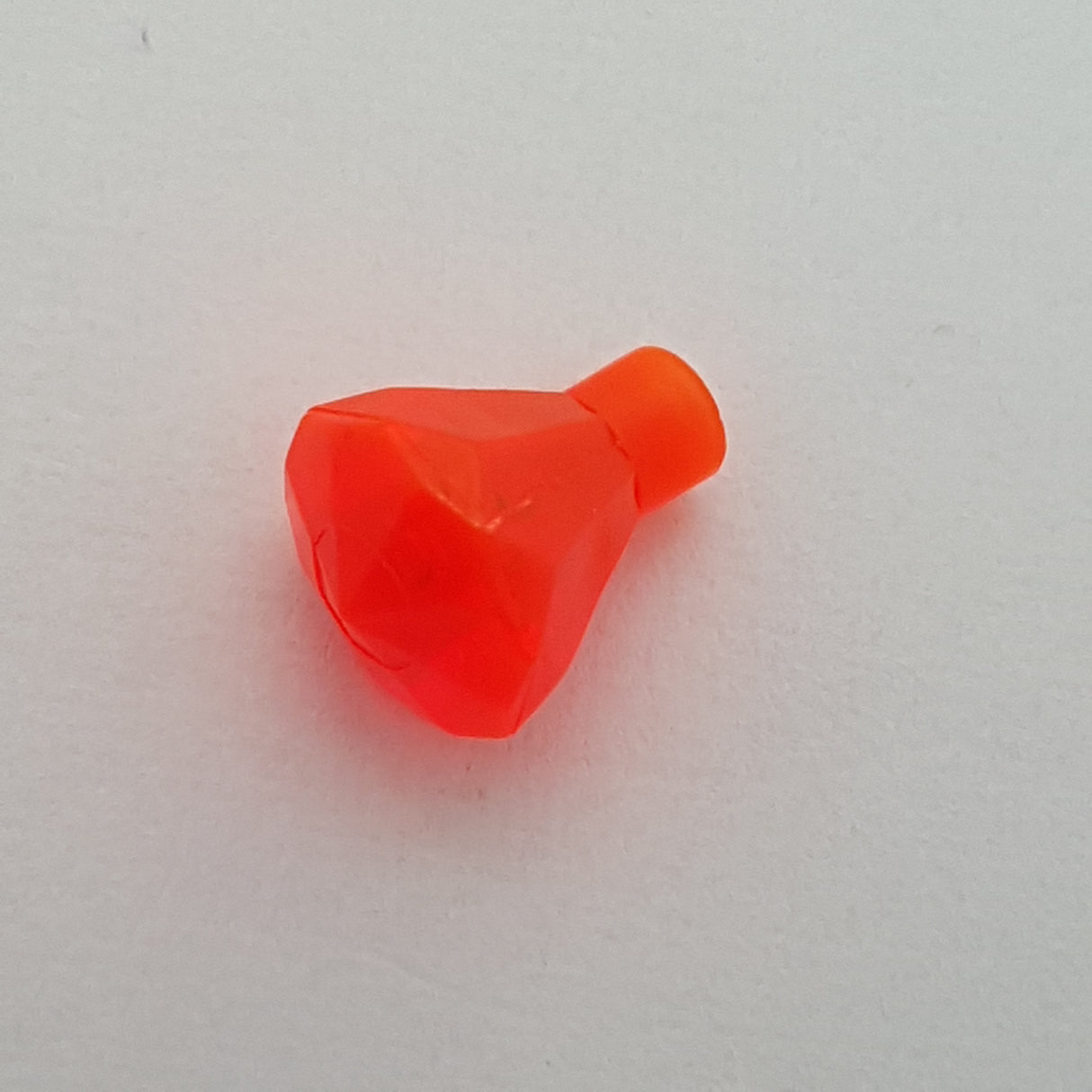 1x1 Diamant klein transparent neonorange