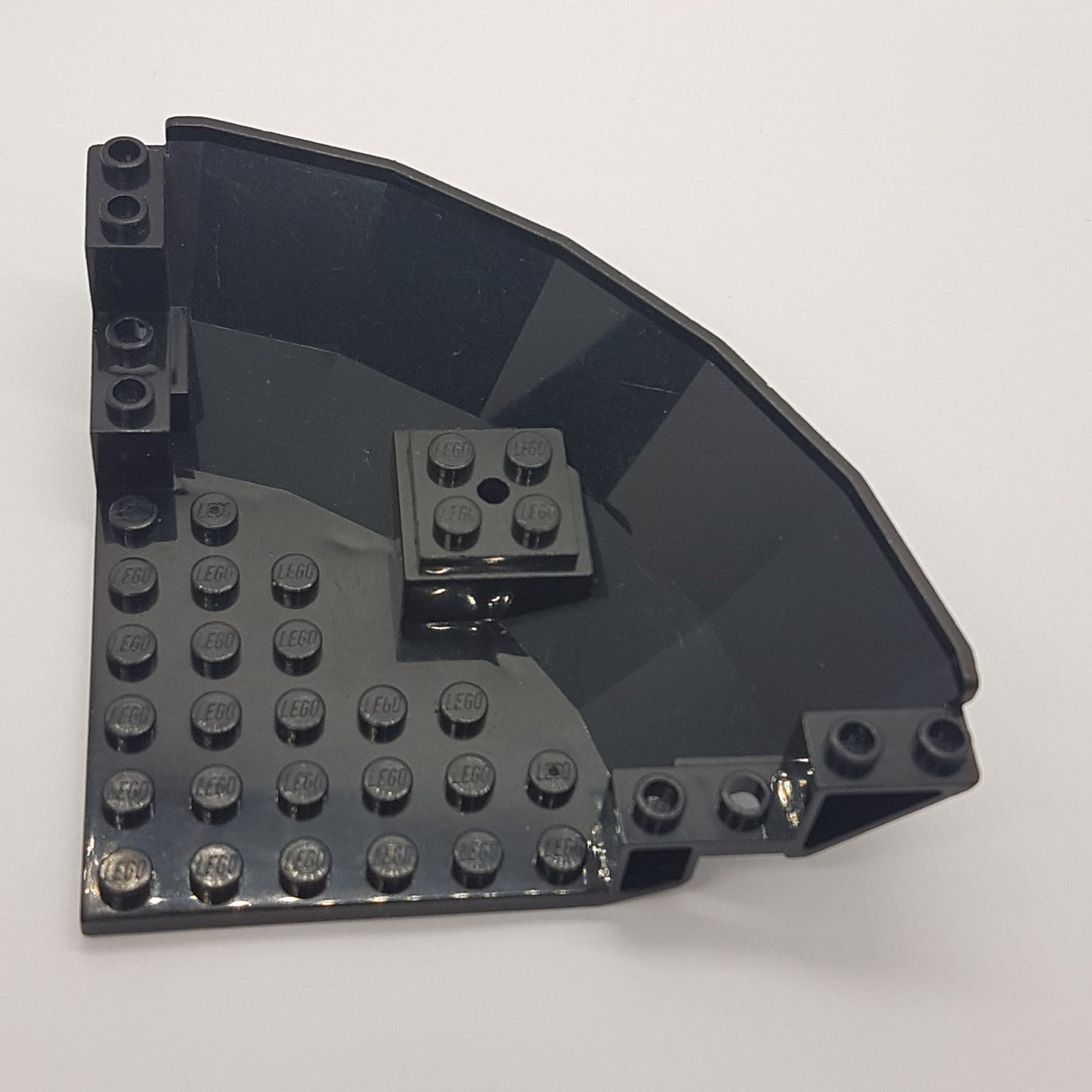 10x10x2 UFO viertel 1/4 Paneel Unterteil Invers schwarz black