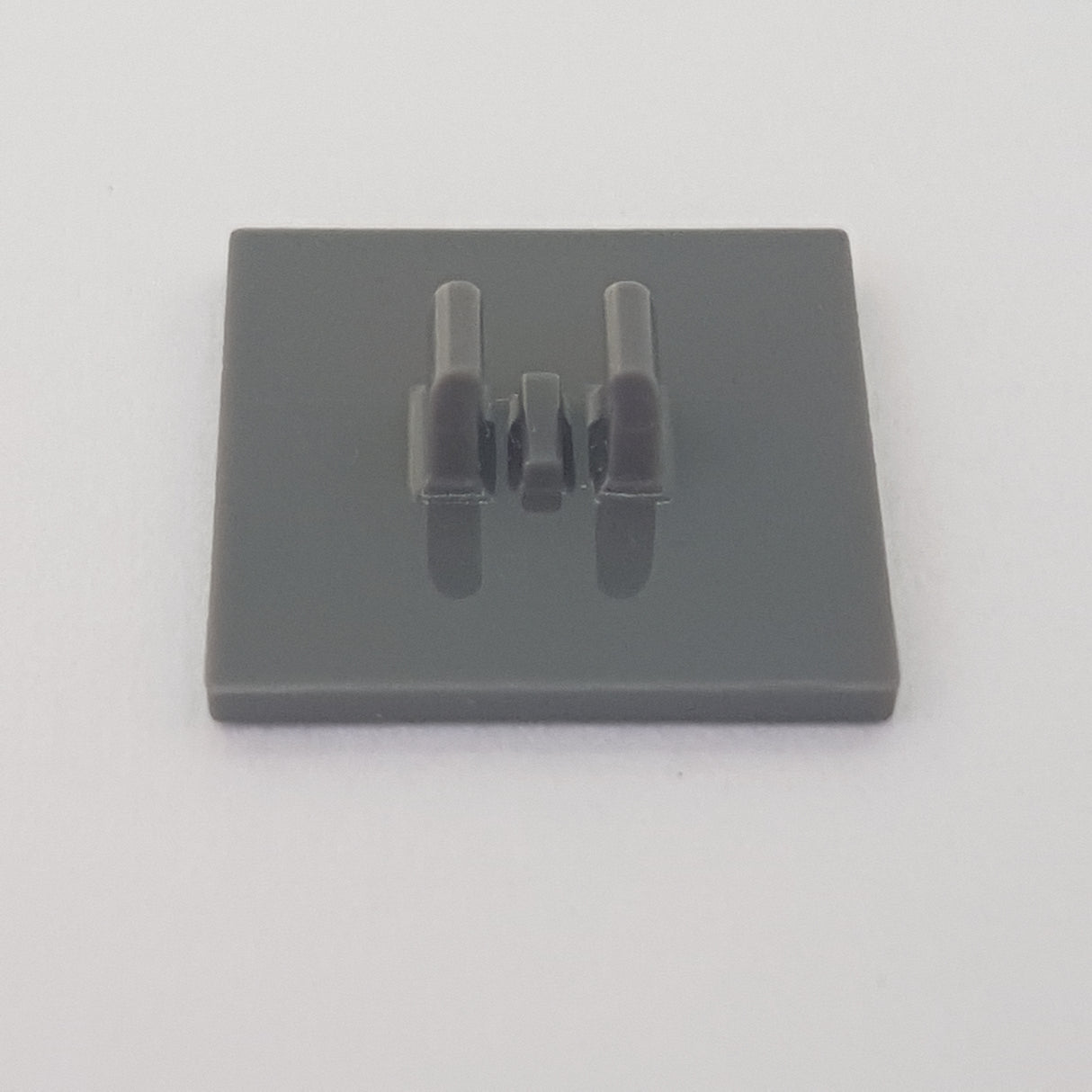 Minifigur Schild Strassenschild viereckig mit Clip neudunkelgrau dark bluish gray