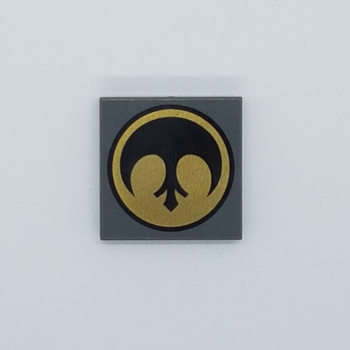 2x2 Fliese bedruckt with Groove with SW Rebel Logo Pattern neudunkelgrau