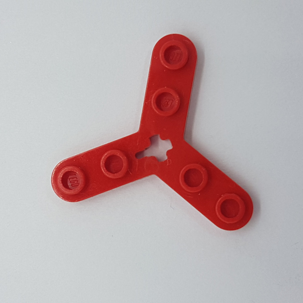 Technik Platte Rotorblatt 3 mit glatten Enden und 6 Noppen (Propeller) rot red