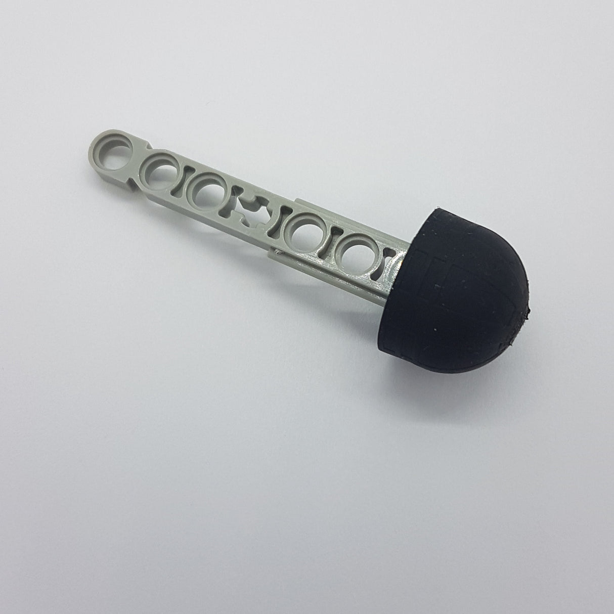 Liftarm Pfeil mit grossem Gummi am Ende althellgrau light gray