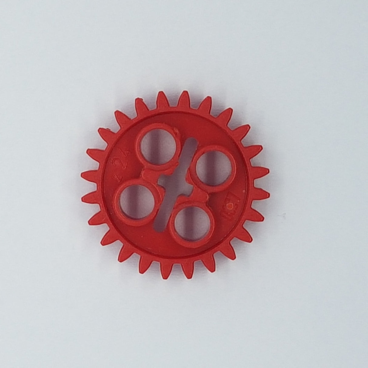 Technik Zahnrad 24 Zähne T24 ein Achsloch rot red