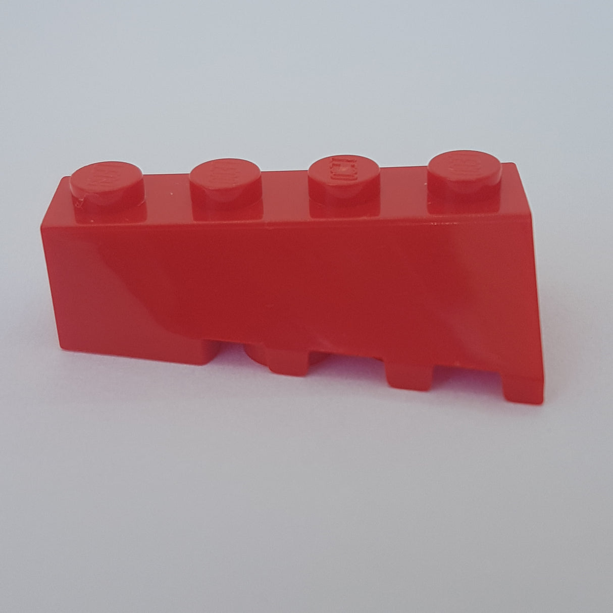 2x4 Dachstein / Keil abgeschrägt links rot Red