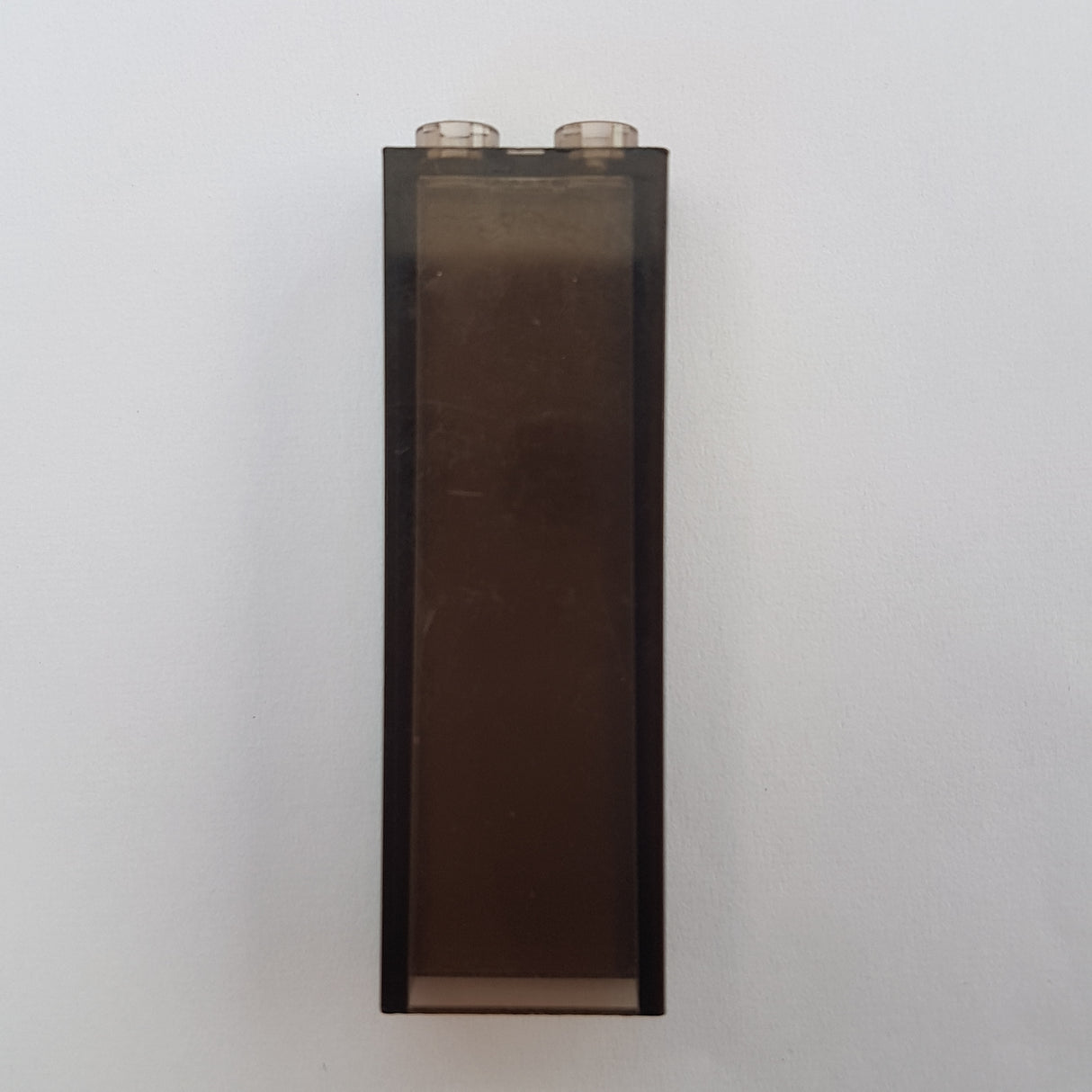 1x2x5 Stein/Wand ohne Noppenhalter innen transparent schwarz black