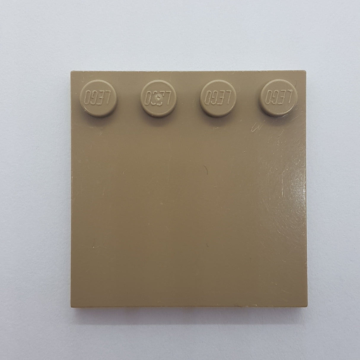 4x4 Fliese modifiziert mit 4 Noppen Dark Tan dunkelbeige