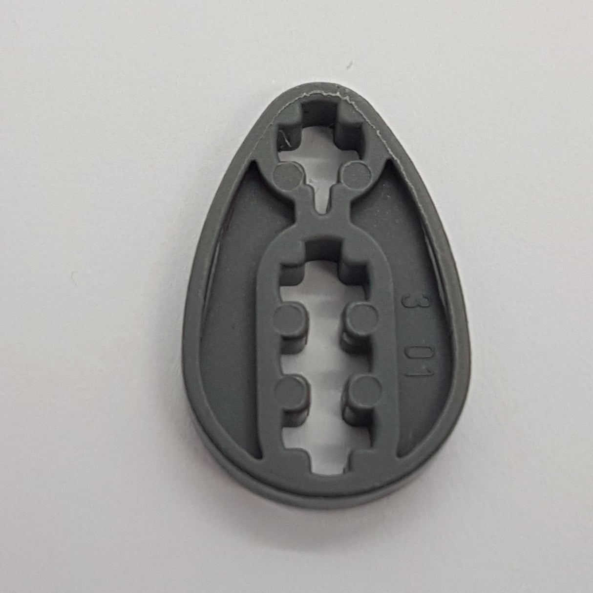 2x3 Comb Wheel flach neudunkelgrau dark bluish gray