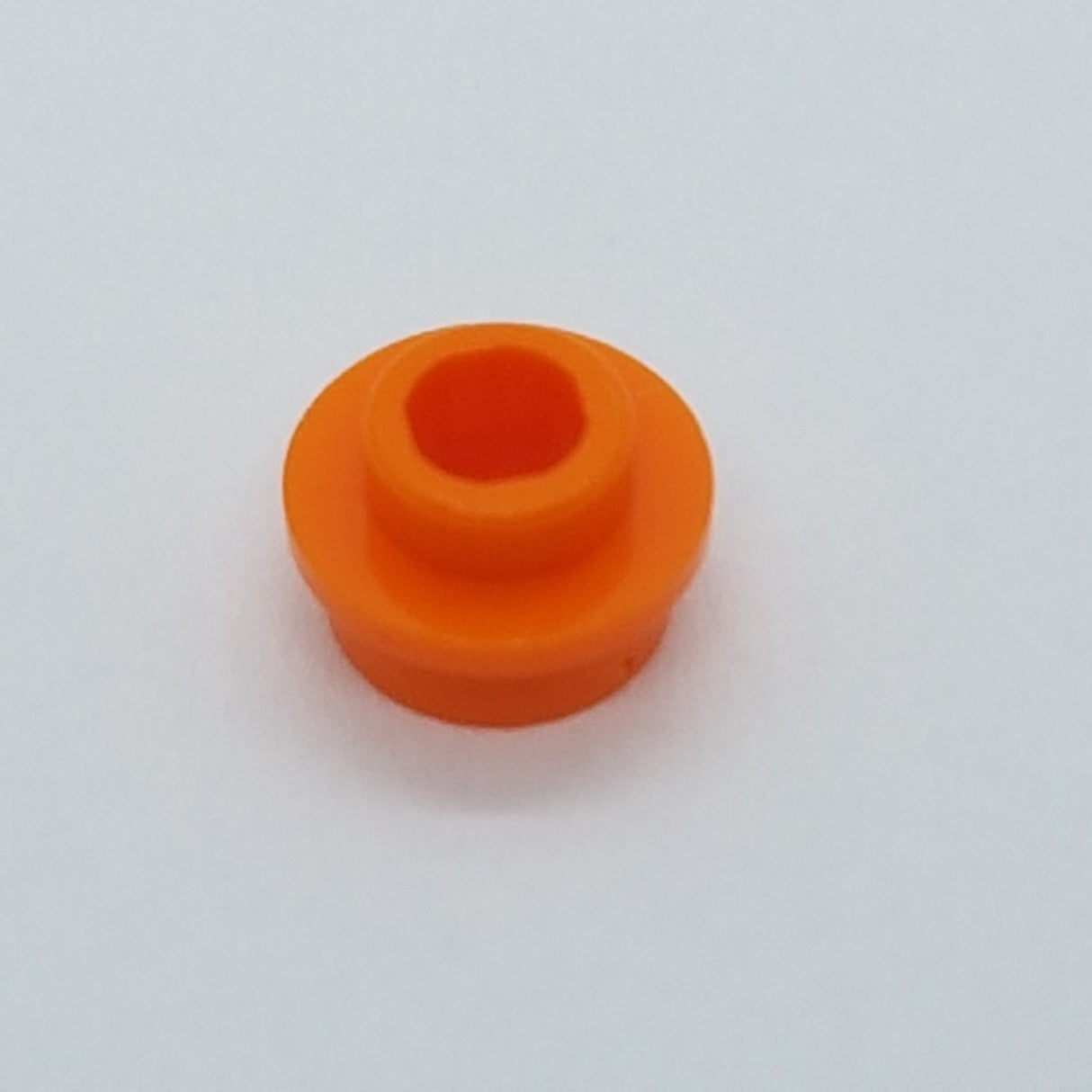 1x1 Rundstein flach mit Loch orange orange