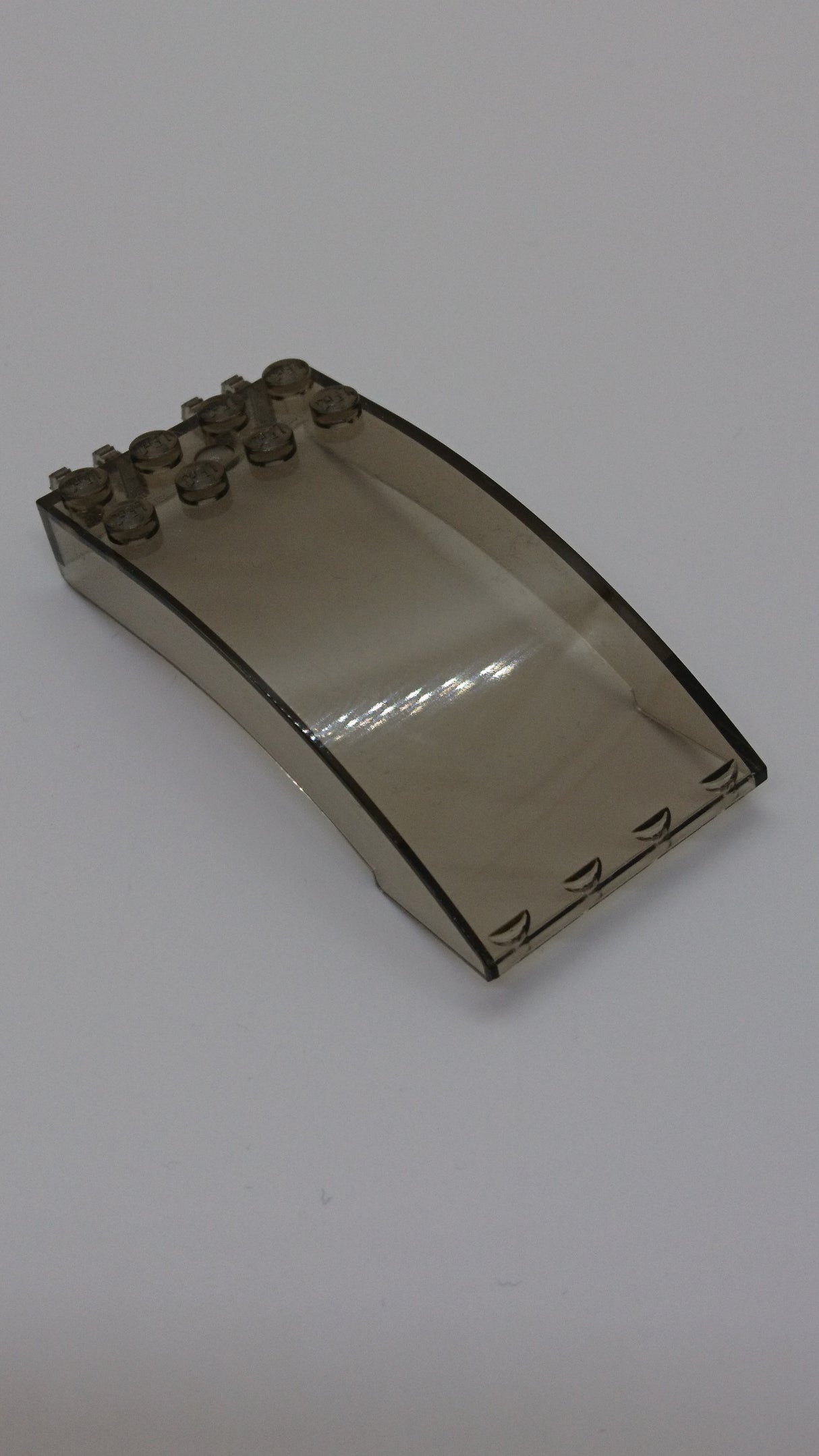 8x4x2 Windschutzscheibe Cockpit mit Rasterscharnier transparent schwarz