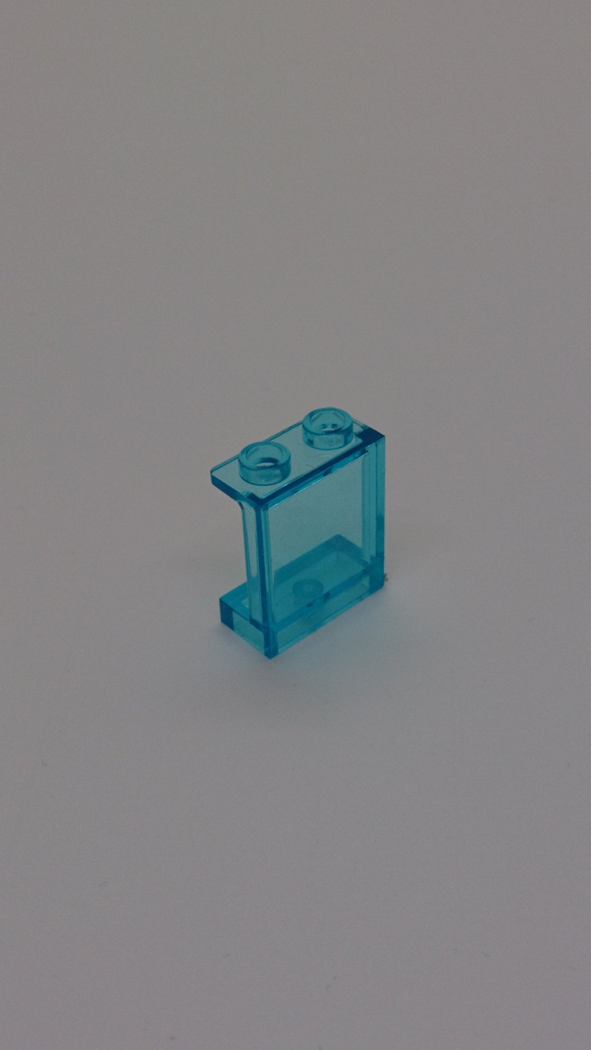 1x2x2 Wandelement / Paneel mit Seitenstützen transparent hellblau trans light blue