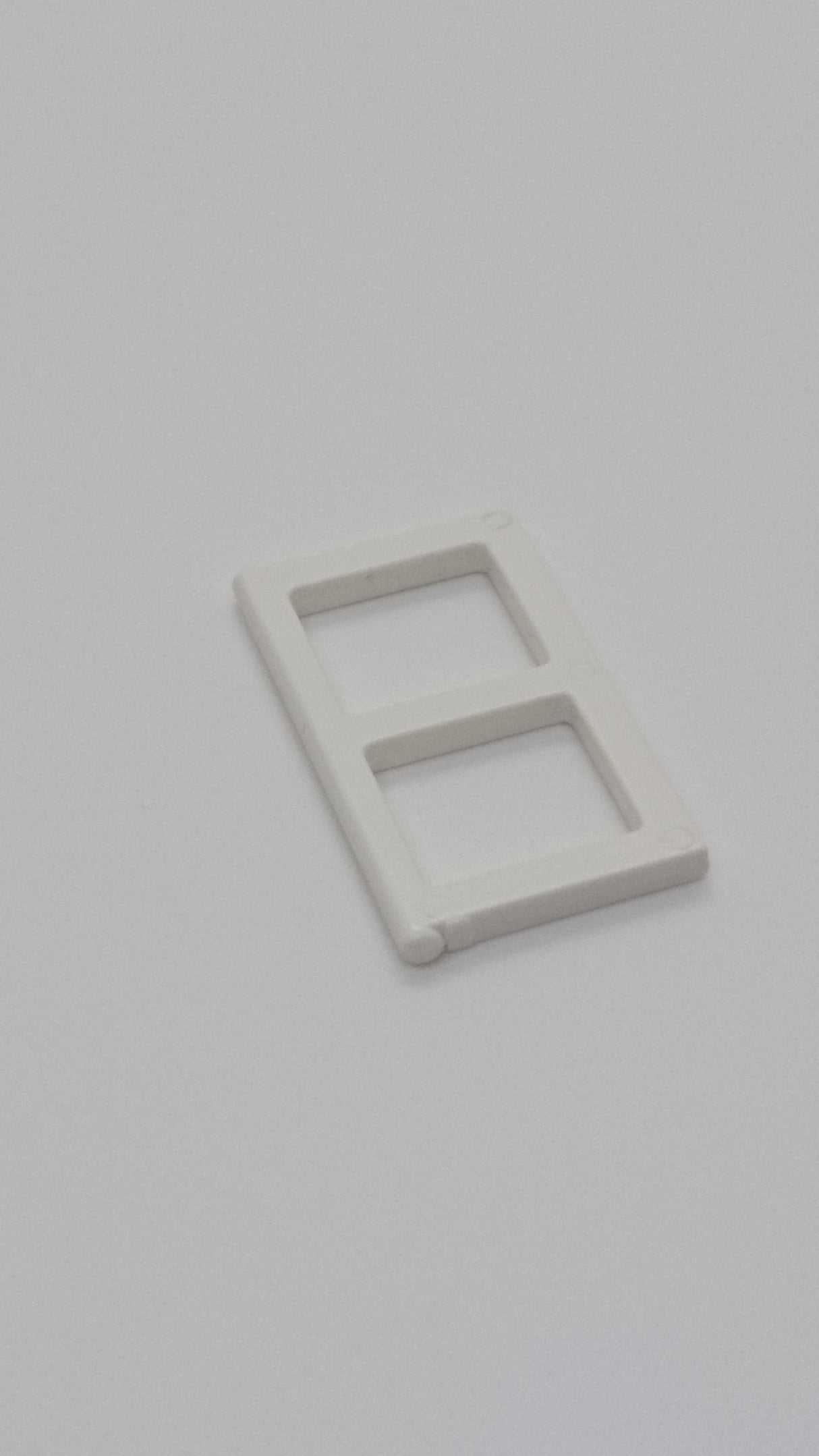 1x2x3 Fensterflügel mit Strebe und dünnen Enden weiß white