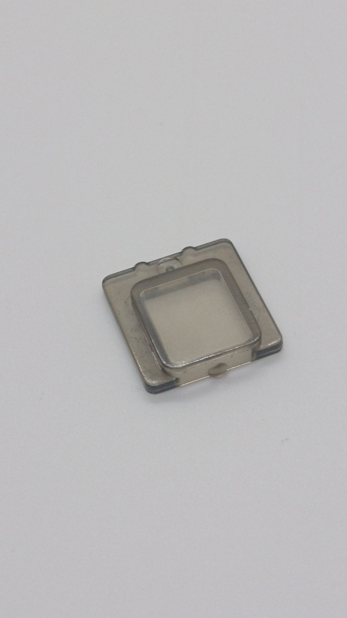 1x2x2 Fensterscheibe / Fensterglas für Flugzeugfenster transparent schwarz