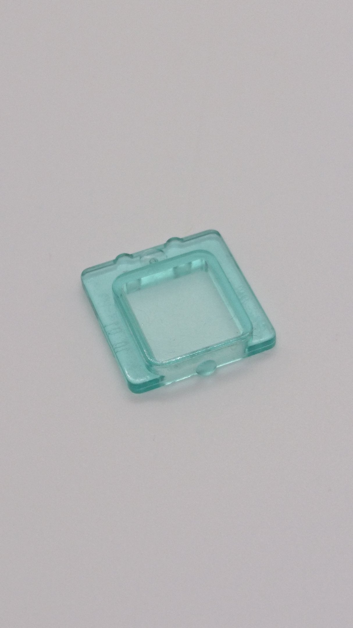1x2x2 Fensterscheibe / Fensterglas für Flugzeugfenster transparent-hellblau