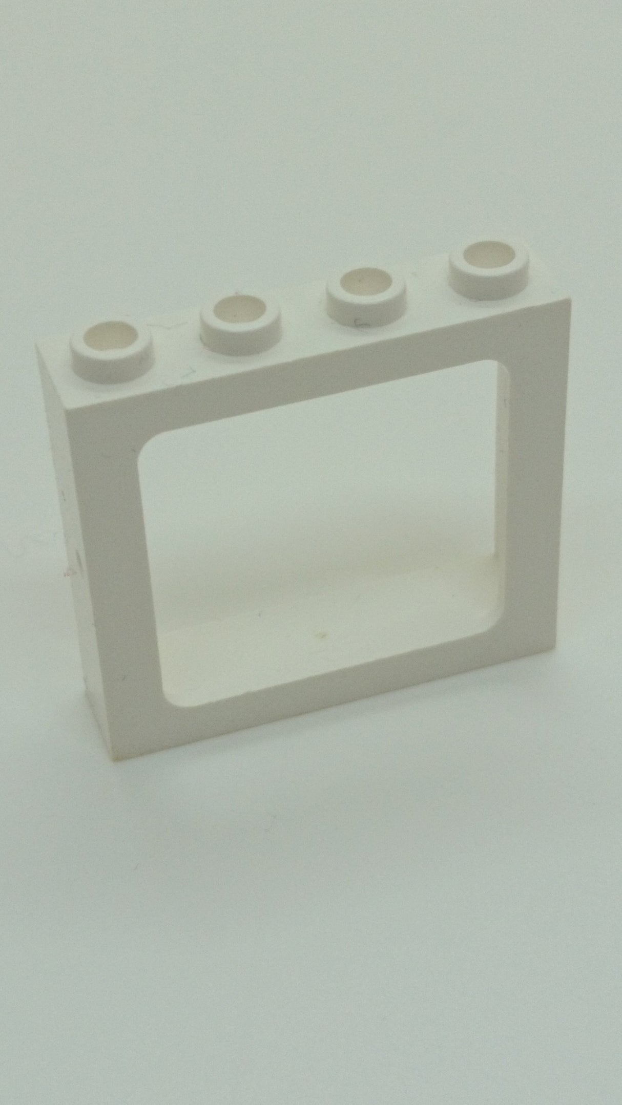 1x4x3 Zug Fenster geschlossene und hohle Noppen weiß white