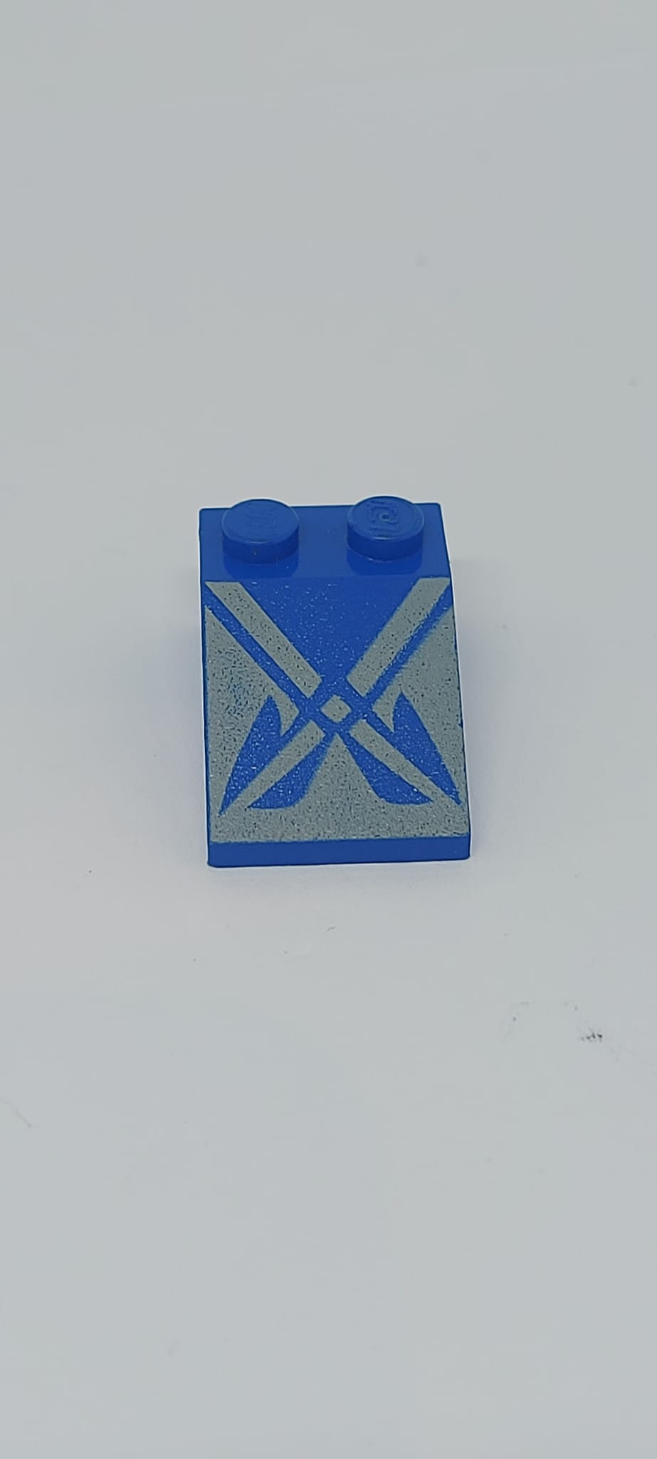 2x3 Dachstein 25° bedruckt with SW Crisscross Pattern blau